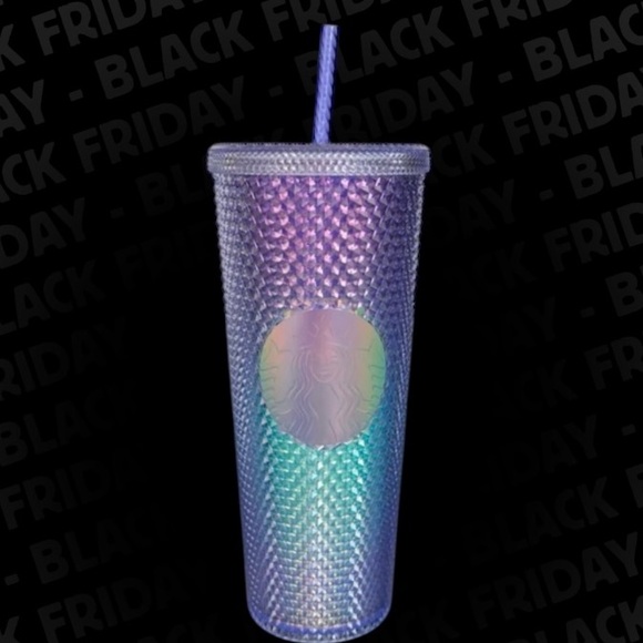 Starbucks Purple Ombre Mermaid Studded Bling Tumbler Cup 24oz Summer 2021 NWT - Picture 1 of 16